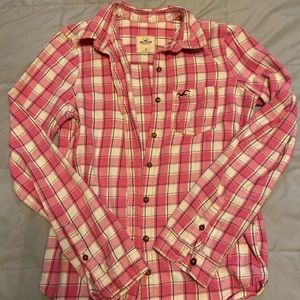 Hollister Pink Flannel